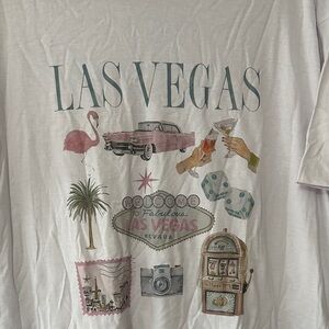 White Vegas Graphic Tee